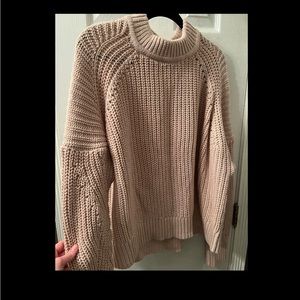Light pink chunky sweater